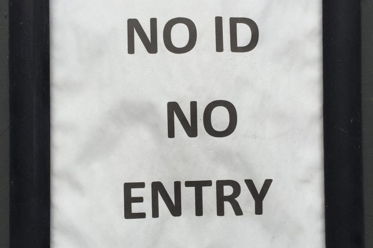 No ID No Entry