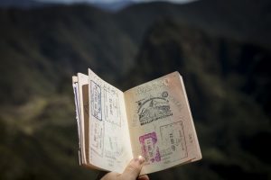 Image of a stamped passport
